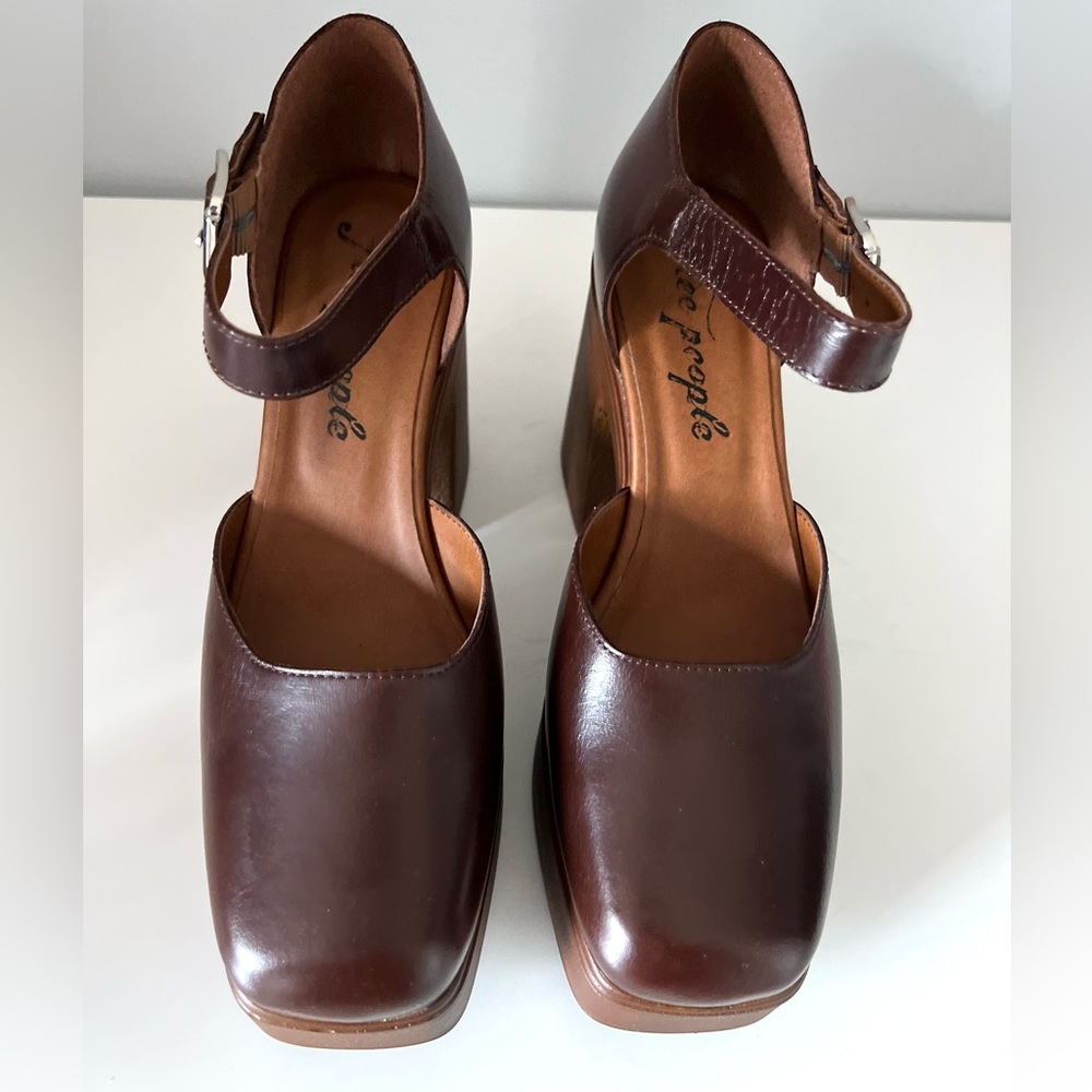 🆕FREE PEOPLE Gwen Platform Mary Janes-Size 8.5 - Picture 10 of 16